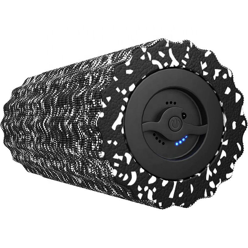 Muscular Relaxation Yoga Pilates Vibration Epp Massager Foam Roller Rechargeable 4 Speed Electric Foam Rollers For Exercise