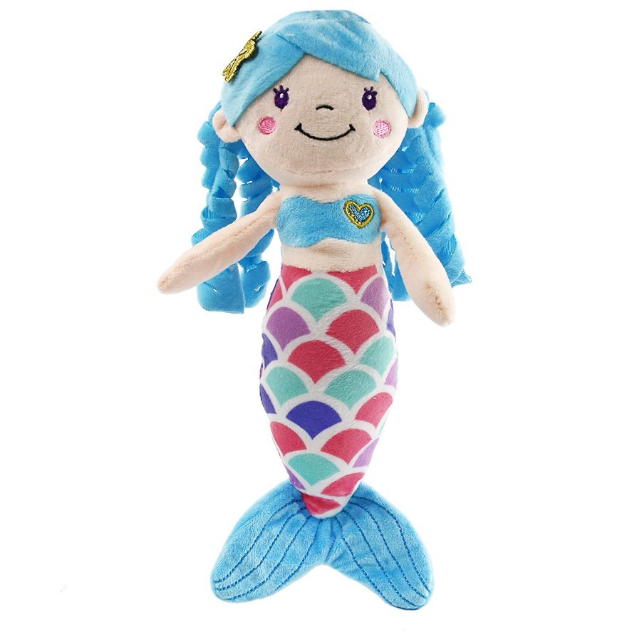 Mermaid Princess Stuffed Animals Soft Plush Toys Doll for Christmas Holiday Birthday Gifts to Children