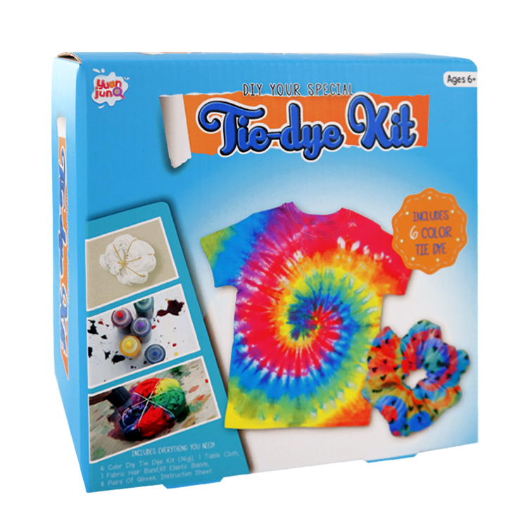 Creative Education Toys One-step DIY Tie dye Kit Fabric Dye for kids