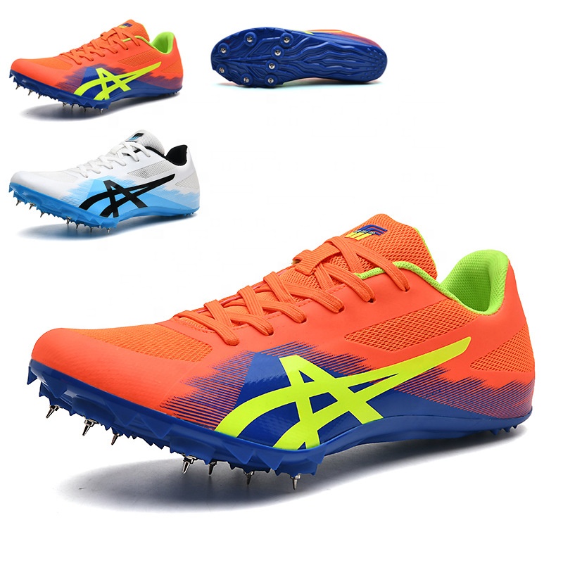 Wholesale Outdoor Unisex Light Weight High Speed Athletics Cricket Running Track&Field Sport Spikes Cleats Shoe
