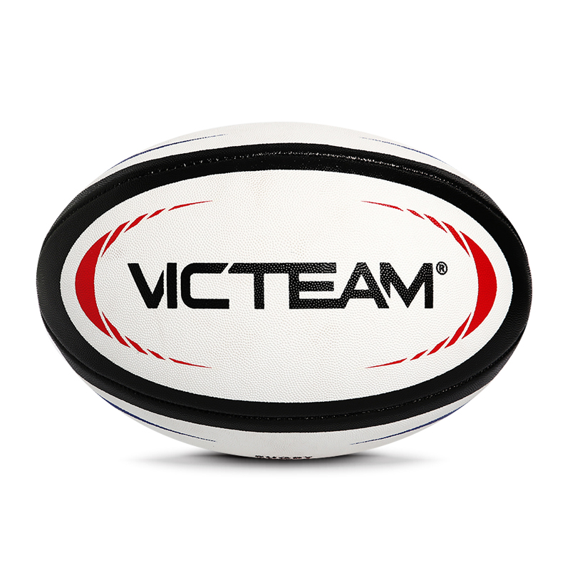 Customized Printed Logo Standard Size 5 4 Rugby Balls, Wholesale Rubber Compound Ball Rugby for Training