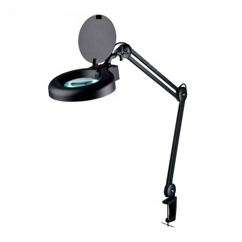 Dimmable Magnifying Glass LED Light With Clip Adjustable Nail Salon Furniture Table Magnifying Lamp For Eyelash Extension