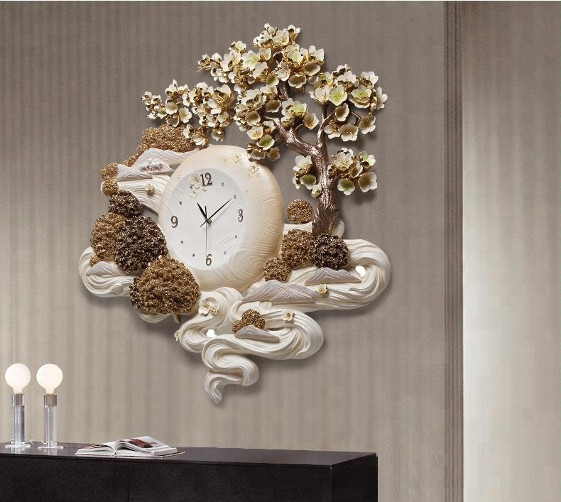 Big size wall art decoration clocks for live room  hangings for home decor
