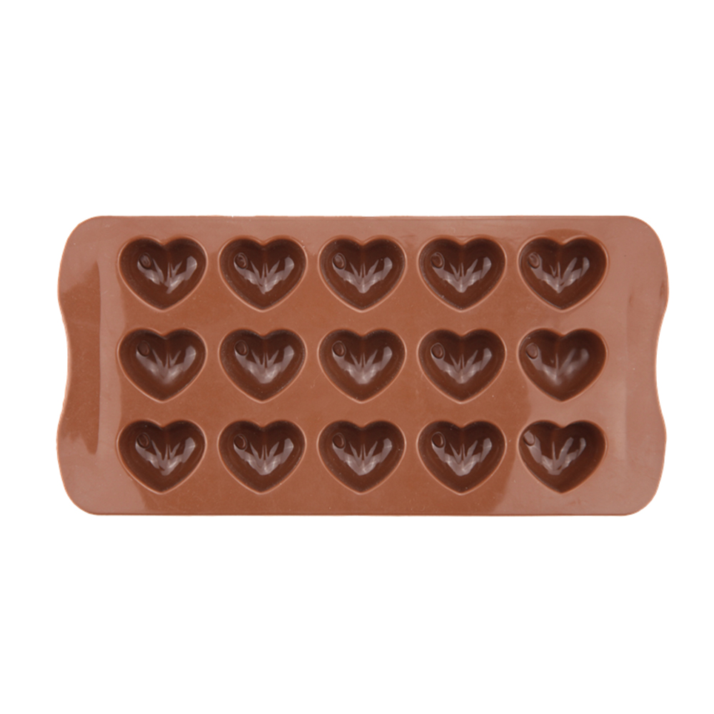 Food grade custom 3d heart shape silicone chocolate mold