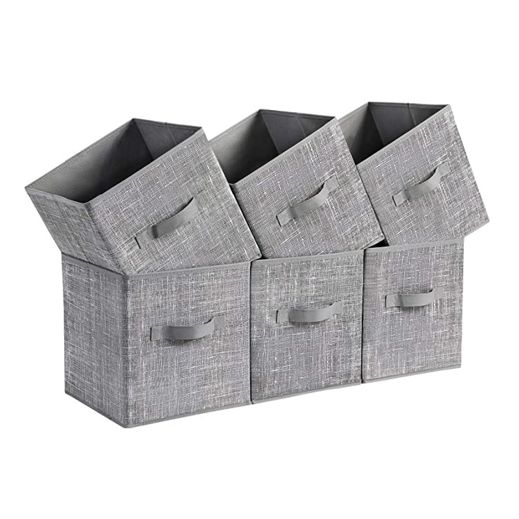 Home non woven fabric foldable kids toy storage box