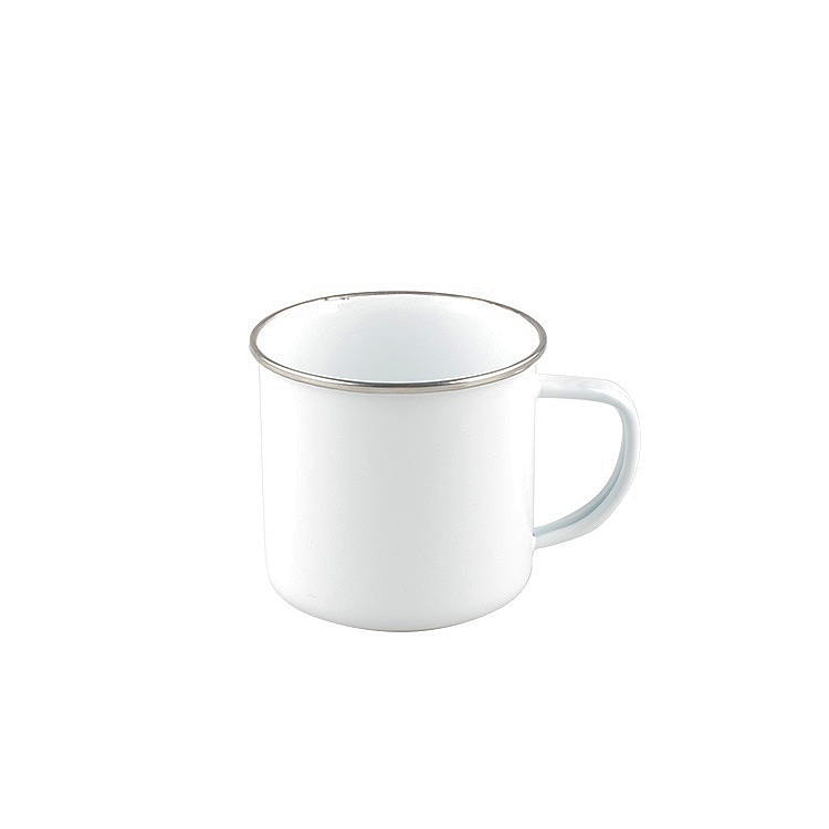Wholesale stainless steel coffee custom metal enamel tableware set coffee mug campfire cup