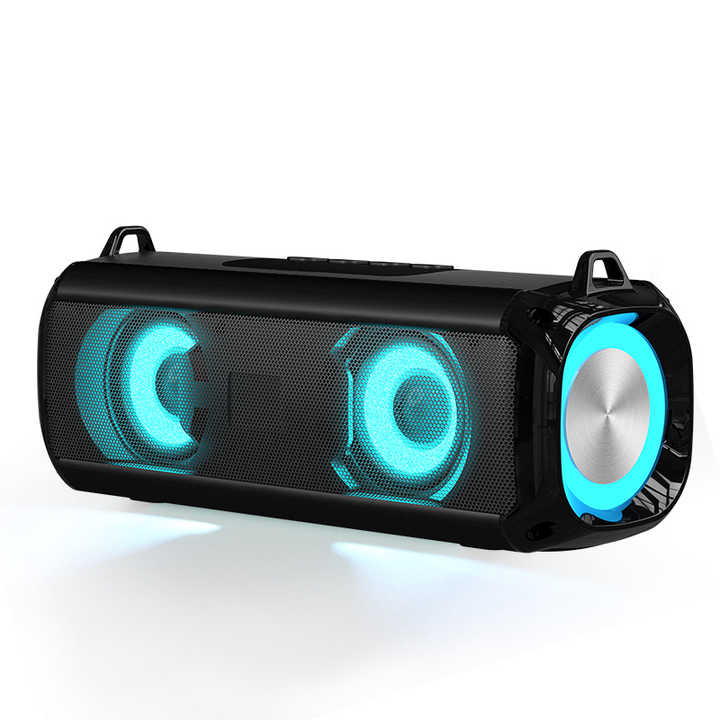 Factory Wireless Bluetooth Speaker Portable Stereo Outdoor Speaker Subwoofer RGB Led Lights Speakers