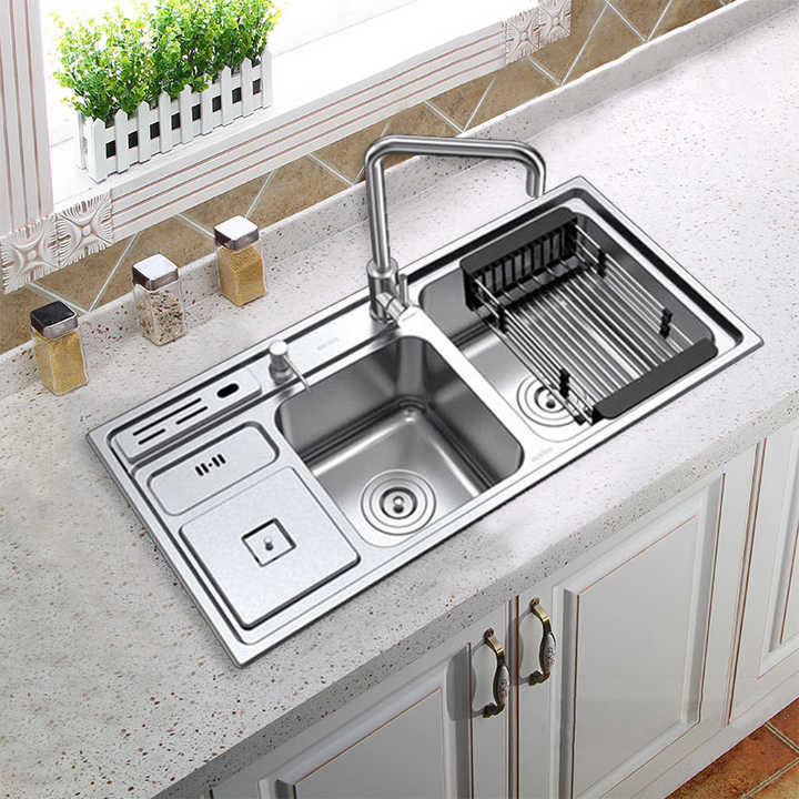 LS9143 2020 Best selling sri lanka double bowl stainless steel kitchen sink