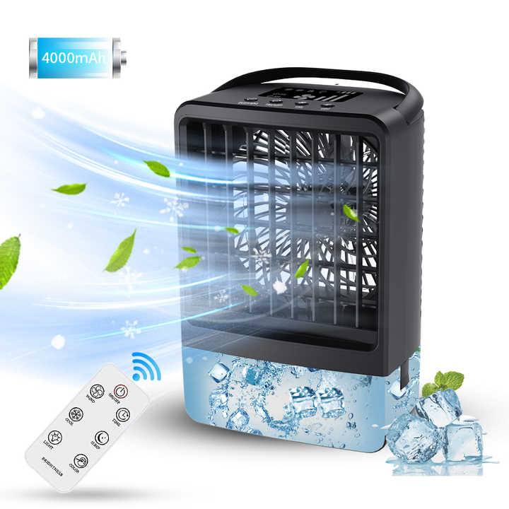 Portable Smart Ac Air Conditioner With 7 Colors LED Lights Mini USB Air Conditioner Cooling Cooler Fan For Home Office