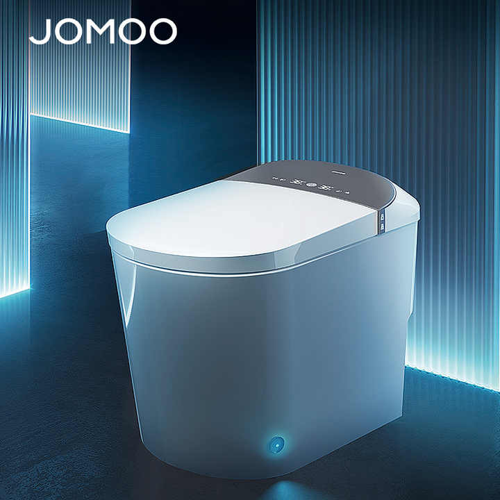 JOMOO One Piece Intelligent Toilet Seat Digital Display Foot Sensor Luxury White Bathroom Toilet Intelligent Toilet For Home